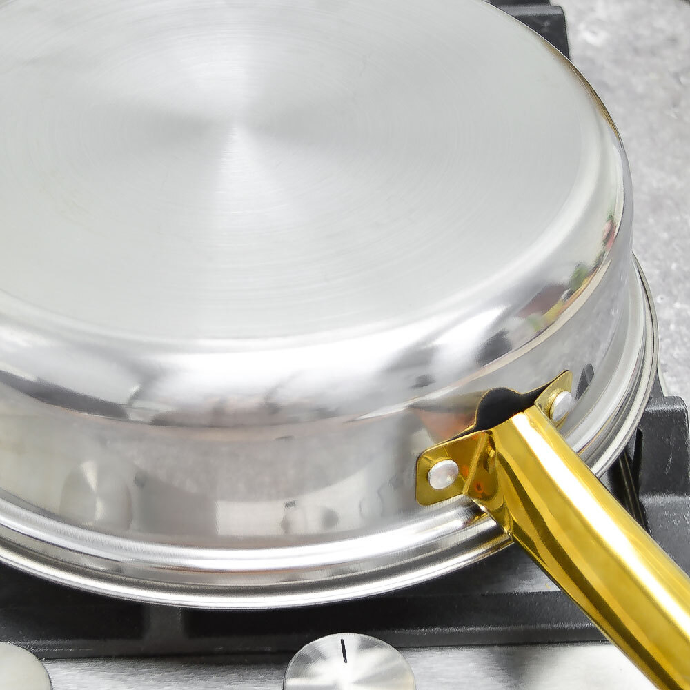 Сковорода 24см нерж, высота 6см