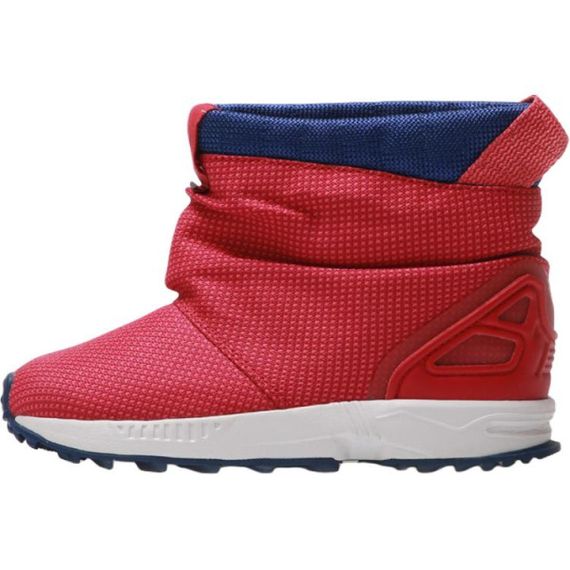 Кроссовки adidas originals ZX Flux Детская обувь, высокие кеды, красные, для маленьких