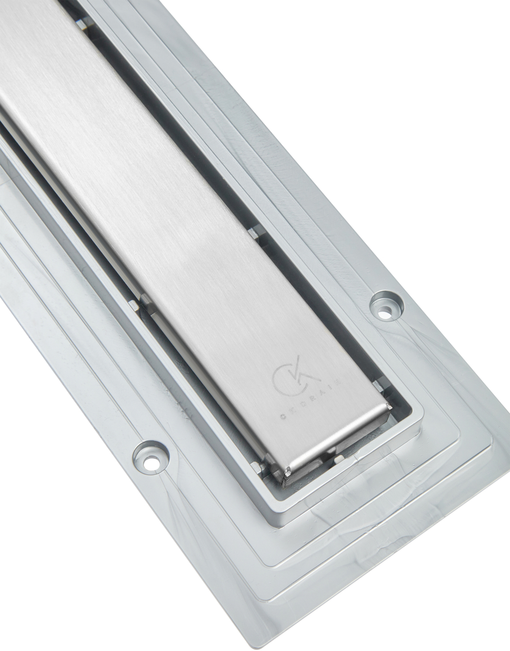Душевой лоток CK DRAIN 1105-00165 65 см, с мокрым затвором, щелевая/под плитку  решетка из нержавеющей стали