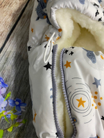 Комплект на выписку новорожденного "Зефирка" (2 предмета) (Цвет: Синий)