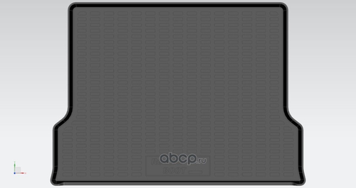 Коврик багажника /УАЗ 3163 Патриот/ 2015 г.-Н.В. (REZKON)