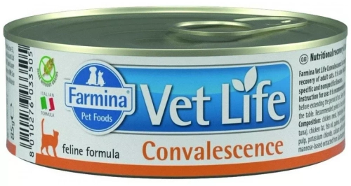 Farmina Vet Life Cat Convalescence паштет диета для кошек в период выздоровления 85г