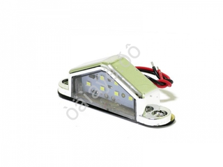 Подсветка номерного знака Белая 6 LED 12-24v 76мм Хром а062адс