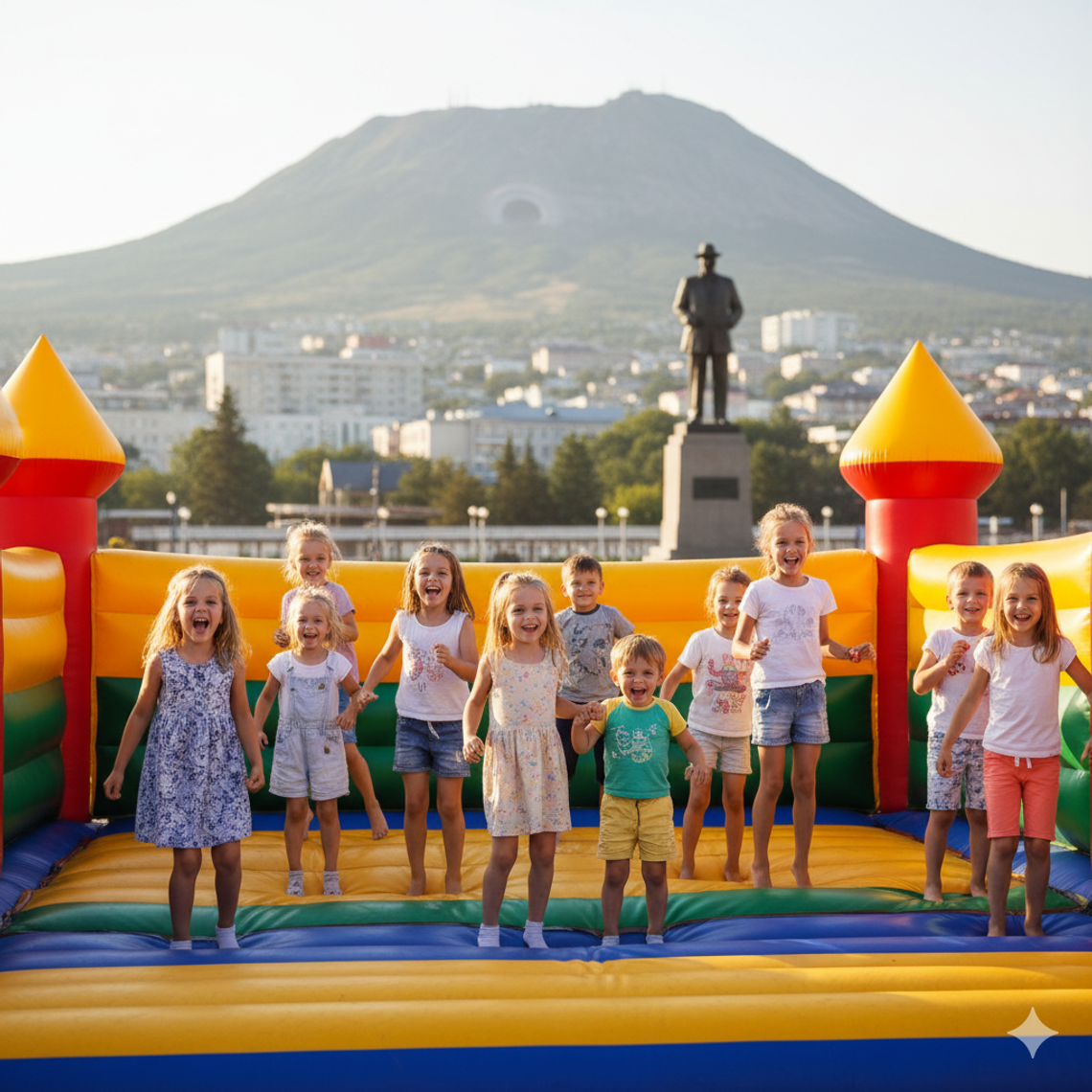 Батут купить в Пятигорске – Надувные аттракционы БатутМастер 🎉