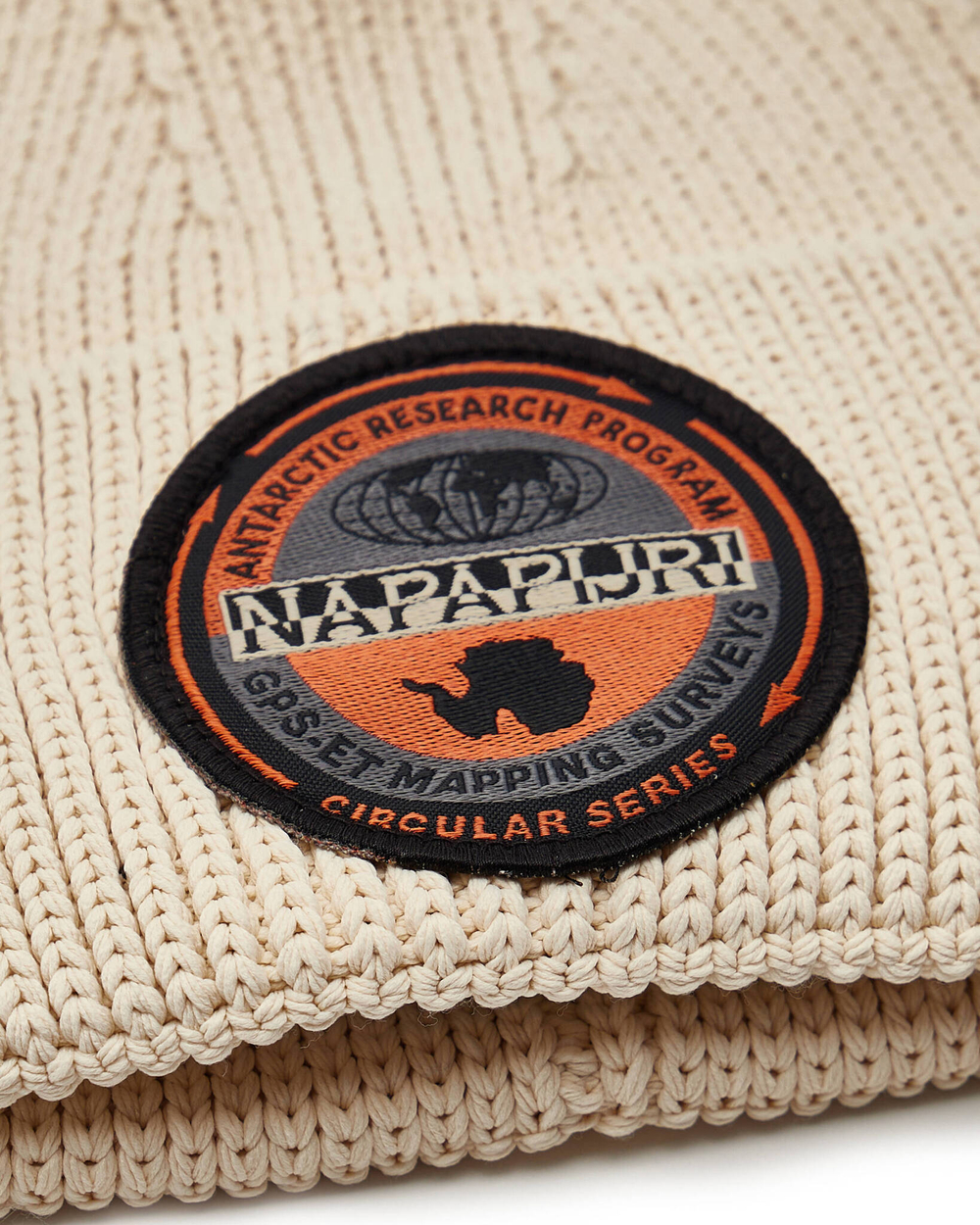 шапка circular Napapijri - бежевый(NP0A4H7X)