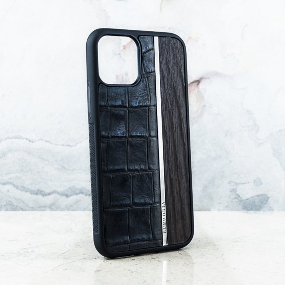 Эксклюзивный чехол iPhone 15 Pro Euphoria CROC Leather Metal Wood – купить  за 12 400 ₽ | Euphoria HM