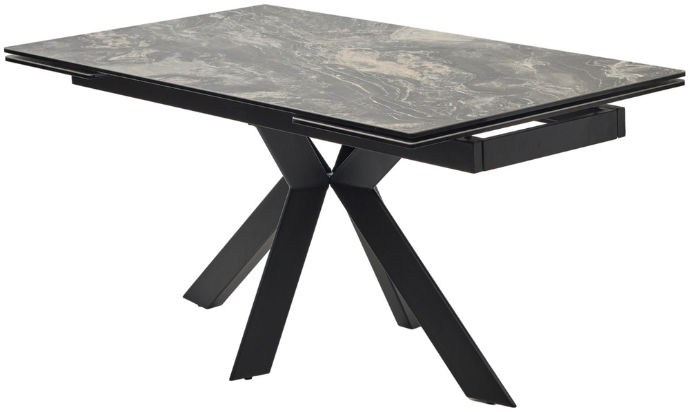 Стол М-City DISAUR Беллуно (Belluno) 160 Kl-176, Итальянская керамика, Черный (Black)