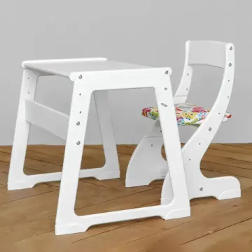 Набор детский стол и стул “Павлин мини” с подушкой "Совы"