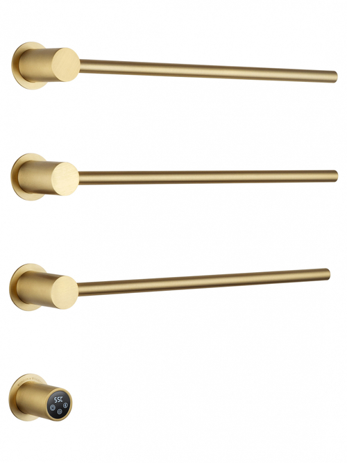 Полотенцесушитель электрический встраиваемый WONZON & WOGHAND HAMBURG, Брашированное золото (WW-AL313-BG)