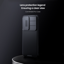 Чехол усиленный с защитной шторкой для камеры от Nillkin на Samsung Galaxy S25, серия CamShield Pro Case