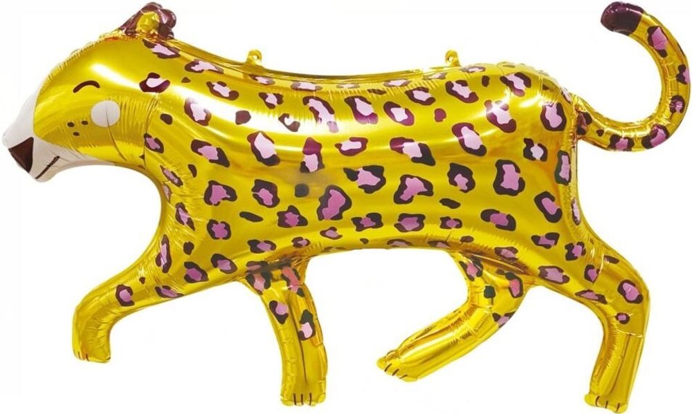 Шар (46&#39;&#39;/117 см) Фигура, Леопард, Золото, 1 шт.