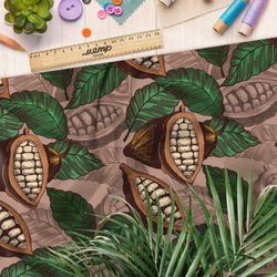 Ткань оксфорд 210 какао-бобы