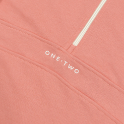 Half-Zipped Sweatshirt LOGO Coral Haze