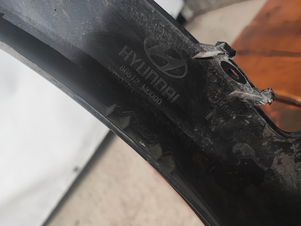 Юбка переднего бампера Hyundai Creta 1 (GS) 16-21 Б/У Оригинал 86512M0000