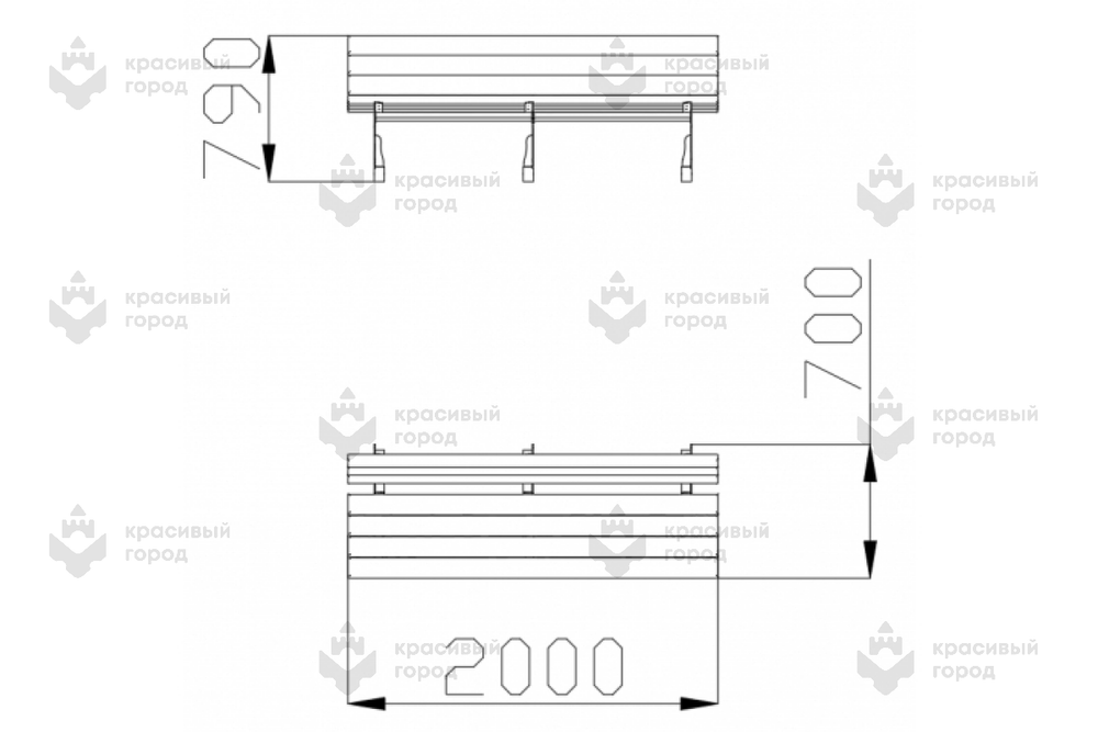 Диван парковый тип 11