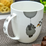 Кружка 420мл Винни Пух форма Дерби, фарфор