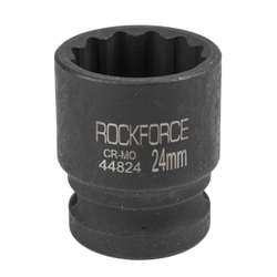Головка ударная 24мм 12гр. 1/2'' RockForce RF-44824
