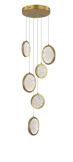 D2061-DW-6 BRASS (1) Люстра NW