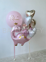 Набор шаров "Розовый Динозаврик" Дизайн № 2