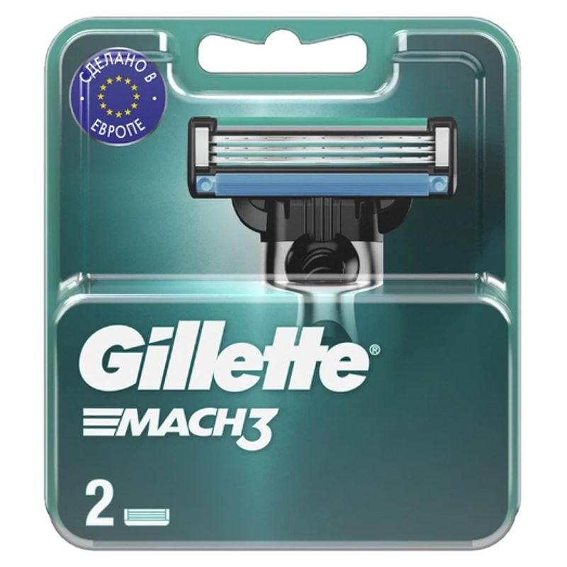 Кассеты сменные для бритв Gillette   Mach3    2  шт/упак