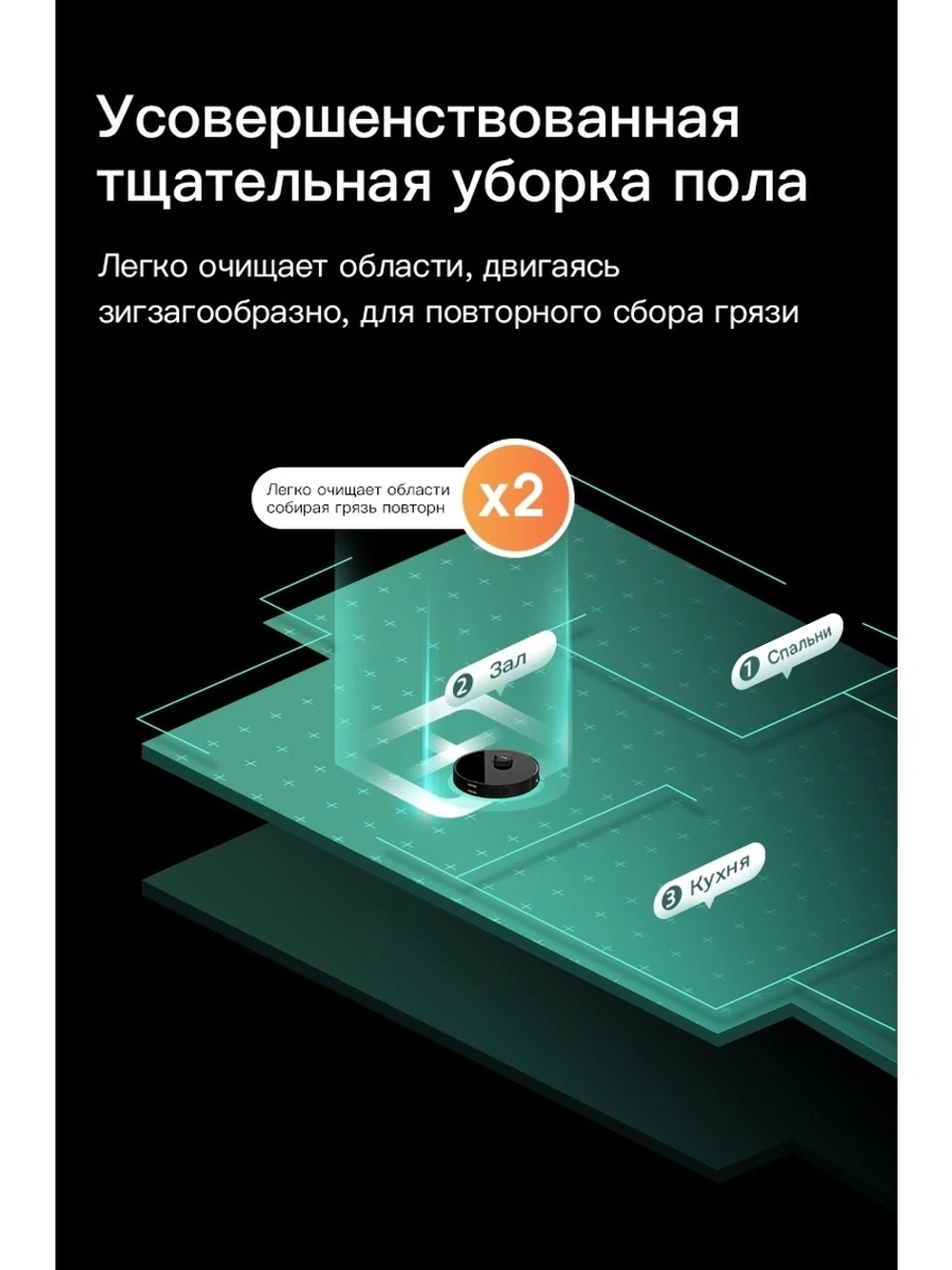 Робот-пылесос 360 Robot Vacuum Cleaner S7 Pro Black