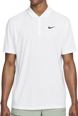 Мужское теннисное поло Nike Men's Court Dri-Fit Solid Polo - белый