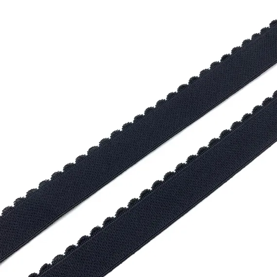 Резинка отделочная черная 25 мм, 605/25