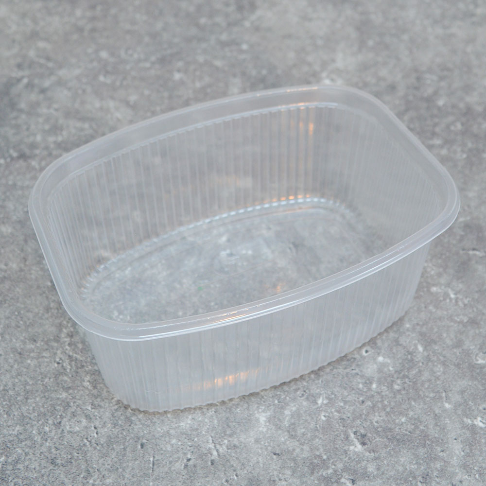 Контейнер 500мл для заморозки БЕЗ КРЫШКИ 139*102мм ребристый (50шт) (крышка 453367/454344)