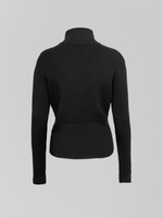 Свитер Xiyue 8622 однотонный с высоким горлом на молнии