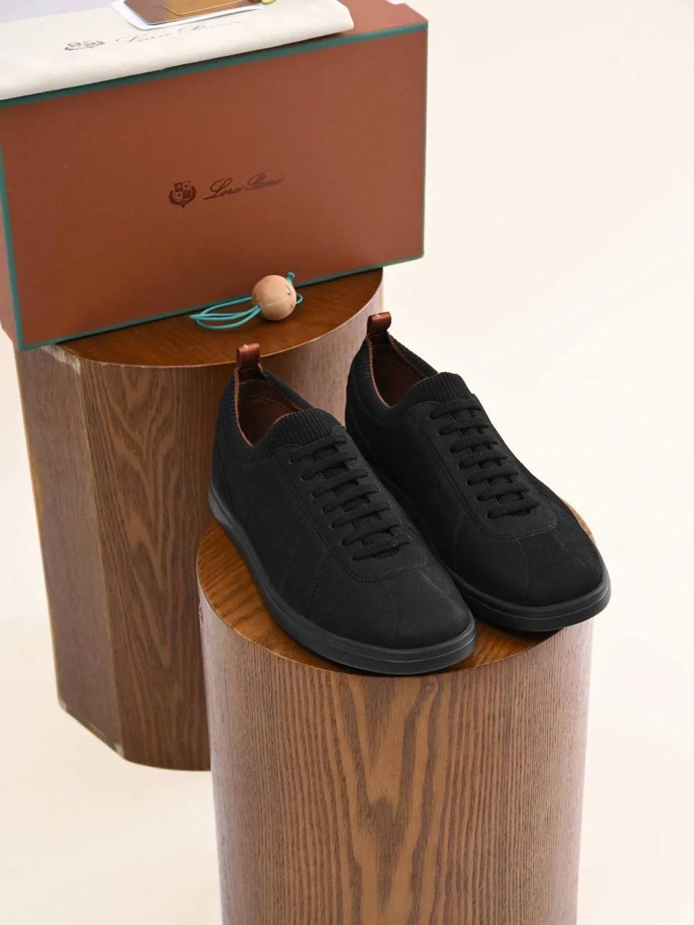 Черные кроссовки Loro Piana Soho 2.0 Walk