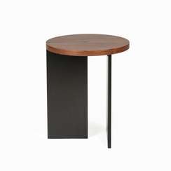 Журнальный стол Walnut Grove Ø40х48 см, меламин, шпон ореха