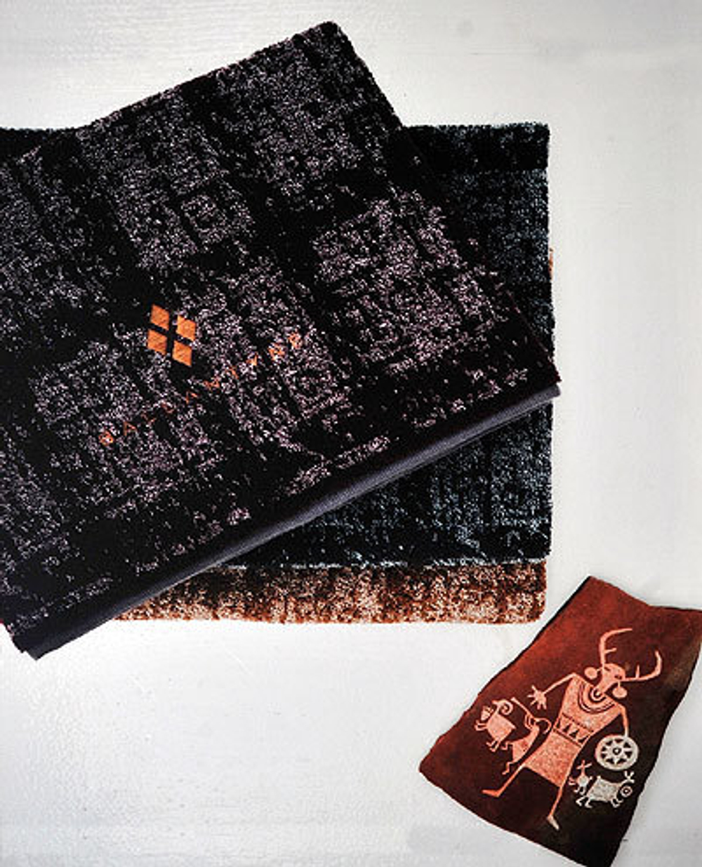 Набор полотенец 2 шт Ballantyne River Tay бордовый