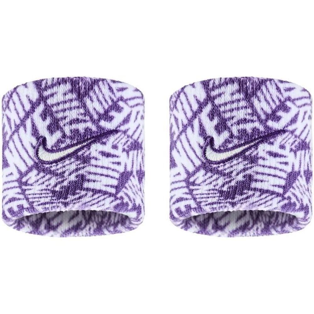 Напульсник теннисный Nike Swoosh 2P - court purple/white