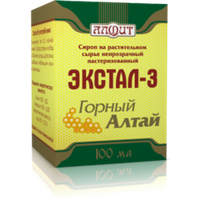 Сироп растительный ЭКСТАЛ-3 ГОРНЫЙ АЛТАЙ, УСПОКАИВАЮЩИЙ, 100мл