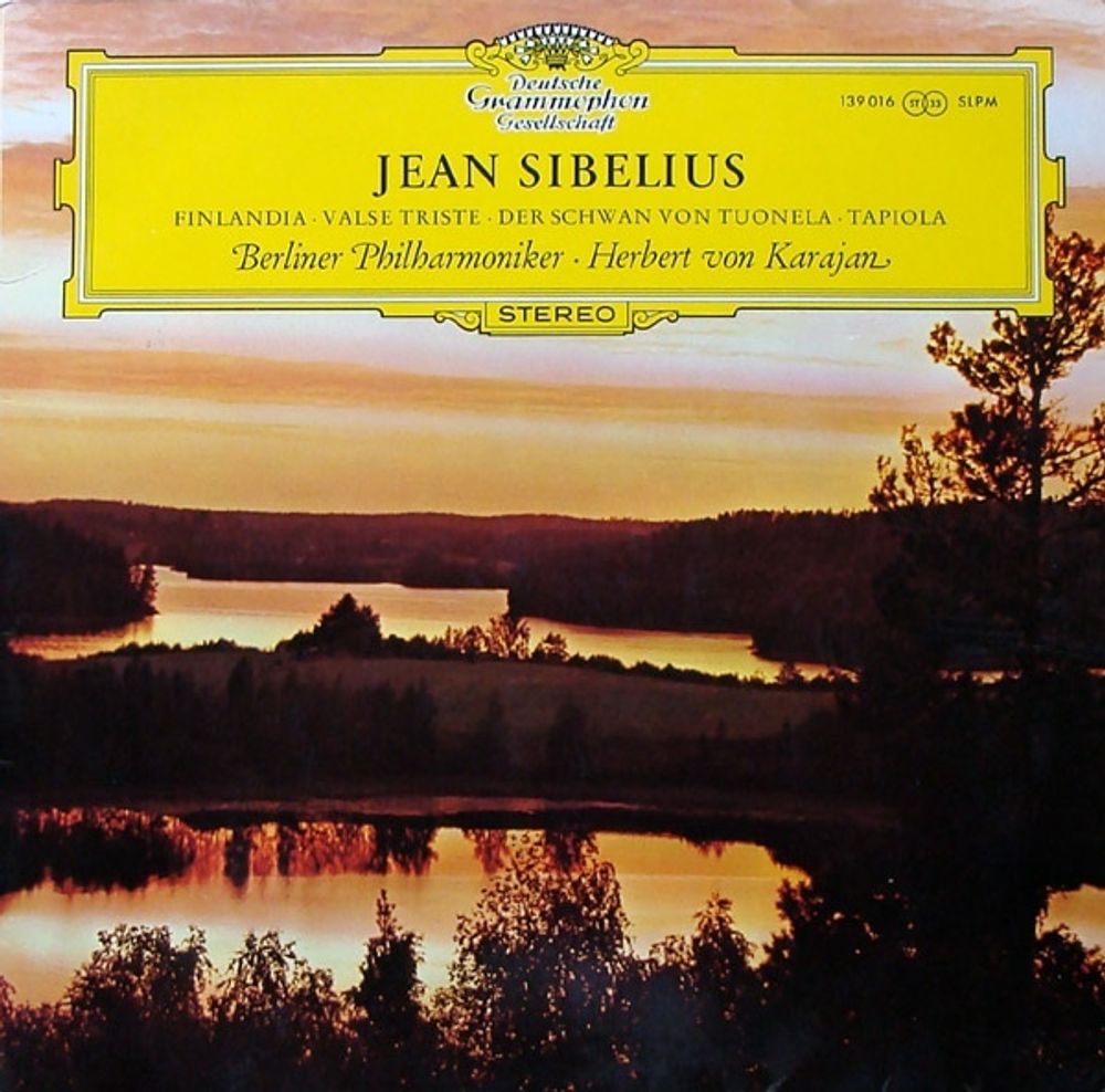 Jean Sibelius, Berliner Philharmoniker, Herbert von Karajan / Finlandia, Valse Triste, Der Schwan Von Tuonela, Tapiola (LP)