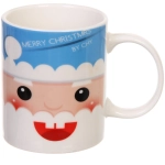 Кружка керамическая 320мл «Дед Мороз улыбчивый»