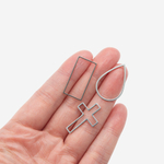 Подвеска-коннектор "Прямоугольник", 26*13мм, сталь