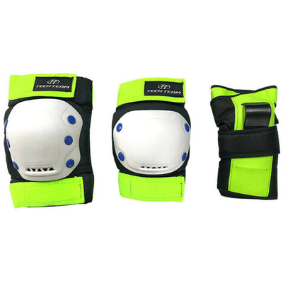 Детская защита для катания Тech Team SAFETY LINE 900 зеленая размер S