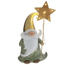 GAEM Фигурка декоративная "Дед Мороз" (2xLR44), L11 W7 H21 см, 2в.