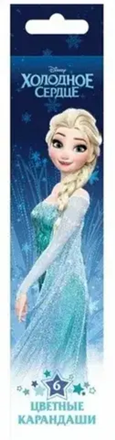 Карандаши цветные 6 цветов Hatber Disney 057423