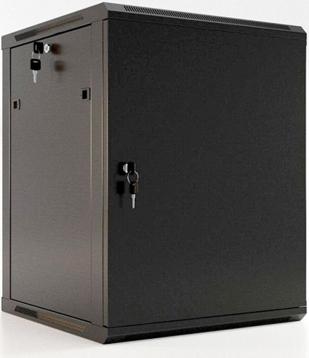 Шкаф настенный 19", 9U Hyperline TWB-0966-SR-RAL9004