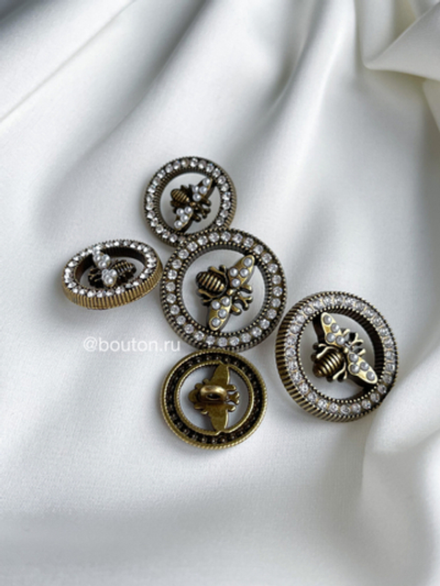 Пуговицы Гучч. Пчела Бронза
