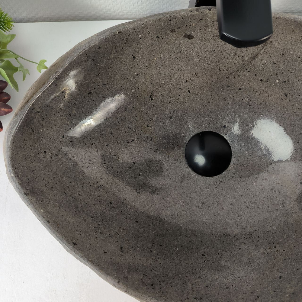 Каменная раковина из речного камня RS-05199 (46*34*15) 0861 из натурального камня