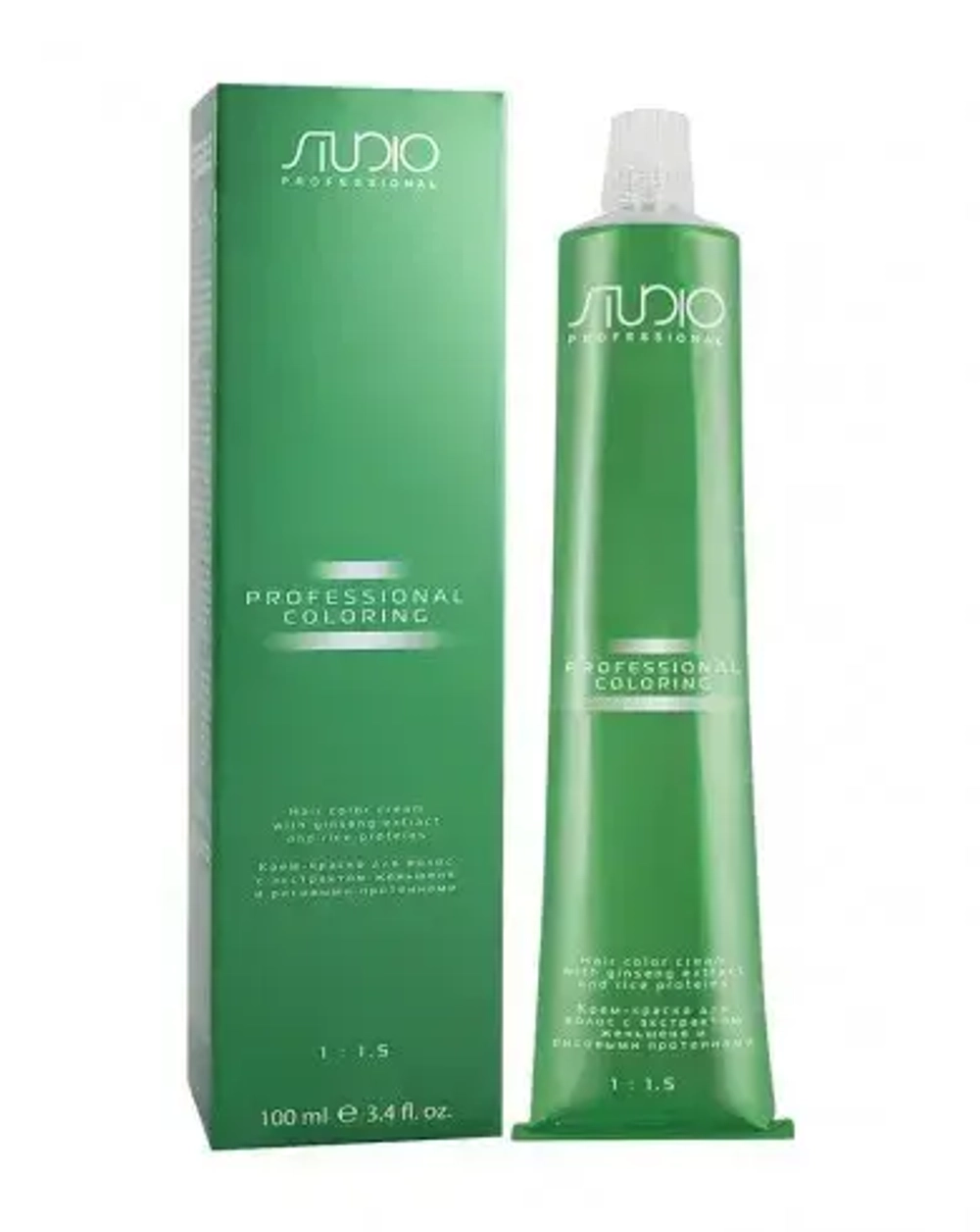 Studio Professional Крем-краска для волос с экстрактом женьшеня и рисовыми протеинами, 6.0 темный блонд, 100 мл