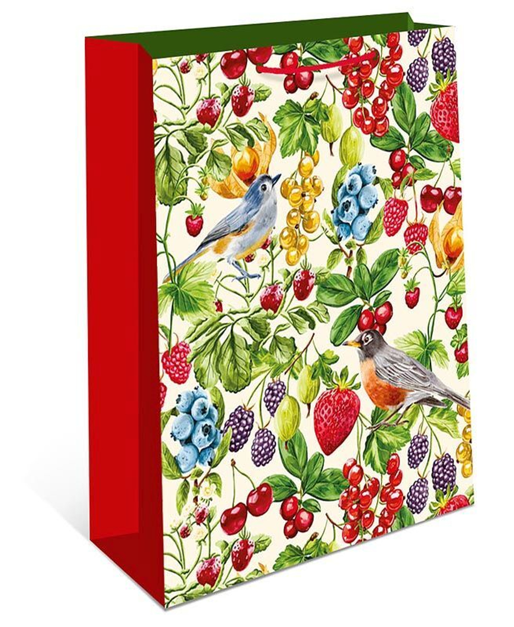 Пакет подар. бумажн. 33*42*10 см, 130гр/м2 Ягоды