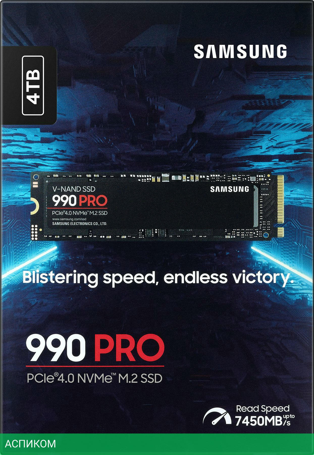 SSD диск Samsung 990 PRO Series 4Tb (MZ-V9P4T0CW)