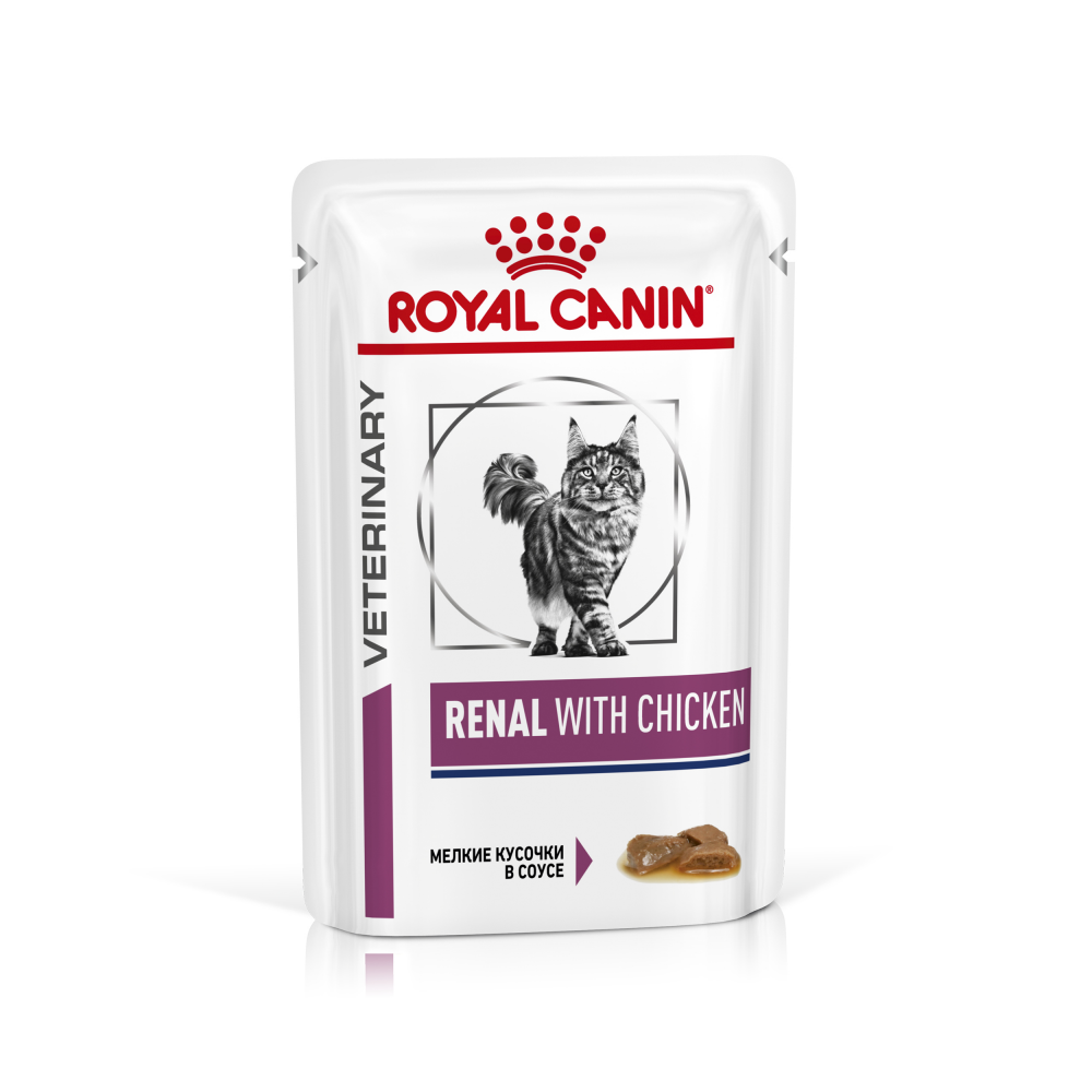 Royal Canin Ренал с цыпленком (фелин), пауч (85 г)