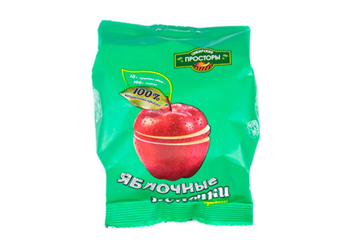 Яблочные колечки Сибирские Просторы, 30г
