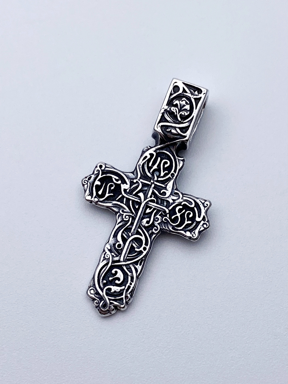 Крест из серебра/Чернение