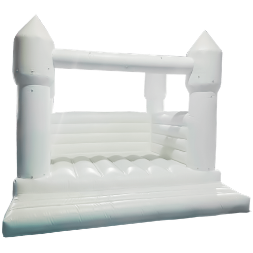 Белоснежный надувной батут - фотозона и реквизит для свадебных торжеств и праздников, 4*4*2,75 м